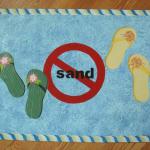 no sand, rope border